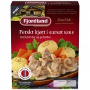 Ferskt kj&oslash;tt i surs&oslash;t saus med poteter og gulr&oslash;tter 520g Fjordland